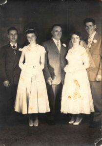 Thomas Hayes (Center) Wanda and Harry Towson (right) -Aug 13, 1952