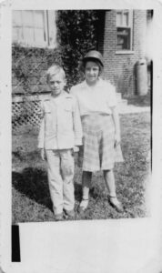 Wanda and her brother Thomas abt. 1940