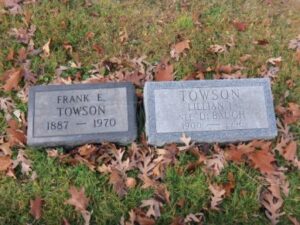 Frank Ellsworth Towson Grave Stone