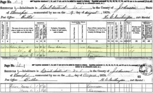 1870 Johnson County Census